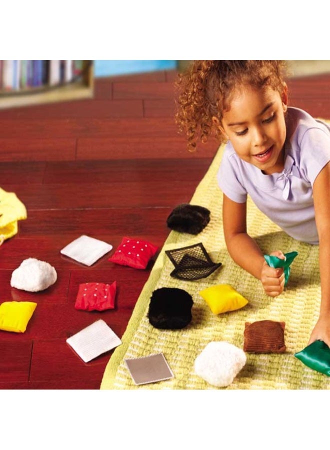 SnuzzleMart Sensory Matching Sandbags 20PCS – Tactile Memory Game & Learning Toy for Autism, ADHD & SPD – Textured Bean Bags for Toddlers & Kids – Includes Drawstring Storage Bag – Multicolored Tactile Squares - Image 2